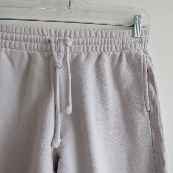 ARITZIA TNA Cozy AF Sweatfleece Boyfriend Sweatpant Heather Cloud White Size S - Picture 5 of 16